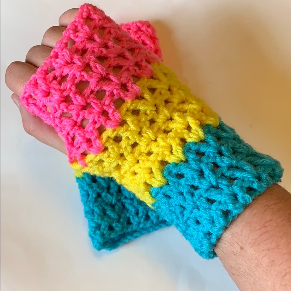SALEđPansexual pride handwarmers handmade - Picture 4 of 8